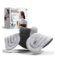 Sharper Image - Heated Neck and Shoulder Aromatherapy Wrap, Lavender Scented Hot/Cold - Gray