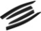 4pcs Front+Rear JDM Smoke Sun/Rain Guard Outside Mount Exterior Window Visors for Honda Civic 12-15