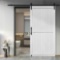MDF Barn Door with Sliding Door Hardware Kit,Covered with Water
