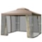 Costway Outdoor 10 ft. x 10 ft. Gazebo Canopy Shelter Awning Tent Patio Screw-free structure Garden