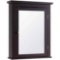 Bathroom Wall Mounted Storage Mirror Medicine Cabinet - Brown