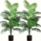 Pack of 2 realistic artificial plants
