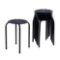 VECELO 6-Pack Round Plastic Stack Stools