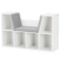 Costway 40.5 in. Wide White 6-Cubby Kids Storage Cabinet Bookcase