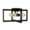 Costway 3-Lights Flush Mount Geometric Metal Ceiling Lamp