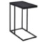 19 in. Black Rectangle Glass End Table