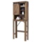 Toilet Storage Rack with Sliding Barn Door and Adjustable Shelves