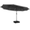 450CM DOUBLE SIDED PATIO UMBRELLA WITH SOLAR LIGHTS