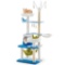 Multi-level cat tower with sisal-covered scratching posts