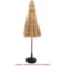 Parasol Hawaii 270cm straw parasol with LED solar lighting and natural double roof