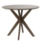 Modern Round Wood Dining Table 35'' W/ Solid Wood Legs& Base for Home, Office