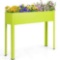 Metal Raised Garden Bed with Legs & Drainage Hole 40 x 11 x 31.5 in.