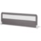 Foldable baby bed guardrail with removable closure