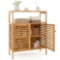 Giantex Bamboo Bathroom Floor Cabinet