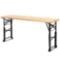 Costway 66.5 Inch Outdoor Wood Folding Picnic Table