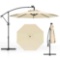 Patio Umbrella with LED Solar Light Cantilever