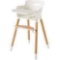 Convertible high chair with safety harness and removable tray