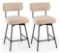 COSTWAY Swivel Bar Stools Set of 2