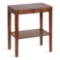 Kate and Laurel Brown Wood End Table