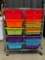 Storage cart with 15 drawers