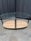 Costway Glass Top Coffee Table