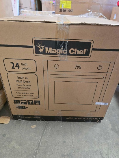 Magic Chef MCSWOE24S 24in 2.2 Cu ft Electric Wall Oven,