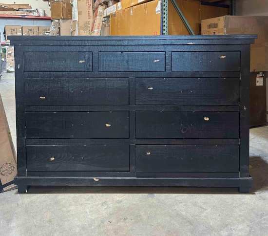 black chest of drawers