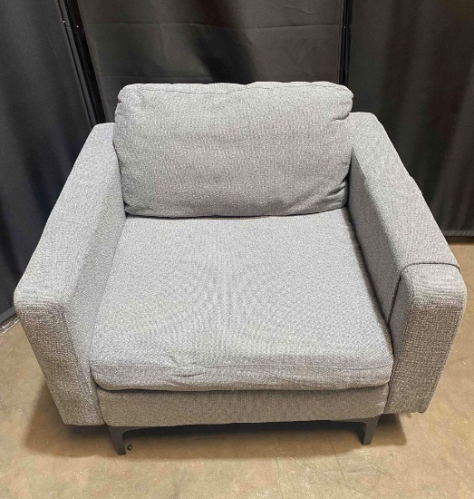 Costway Modern Linen Fabric Accent Armchair Single Sofa