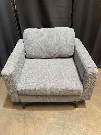 Costway Modern Linen Fabric Accent Armchair Single Sofa