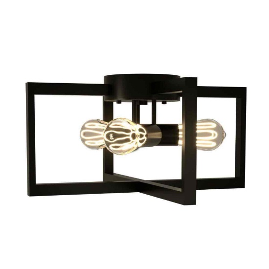 Costway 3-Lights Flush Mount Geometric Metal Ceiling Lamp