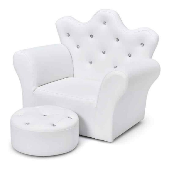 Costway Children's Princess Sofa PU and Wood