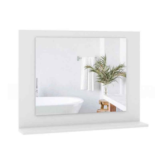 Rectangle Bathroom Mirror with Shelf 23.5 x 17.5 Inch