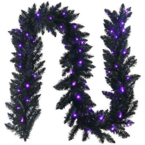 9 ft. Pre-lit Christmas Halloween Garland