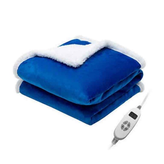 YUNTIE 60" x50 "Electric Heated Blanket Throw Reversible Flannel