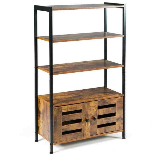 Costway Industrial Storage Cabinet W/3 Shelves