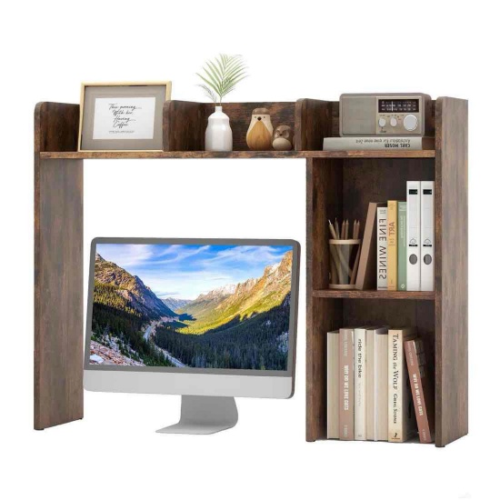 Tangkula Desktop Bookcase, Storage Sideboard