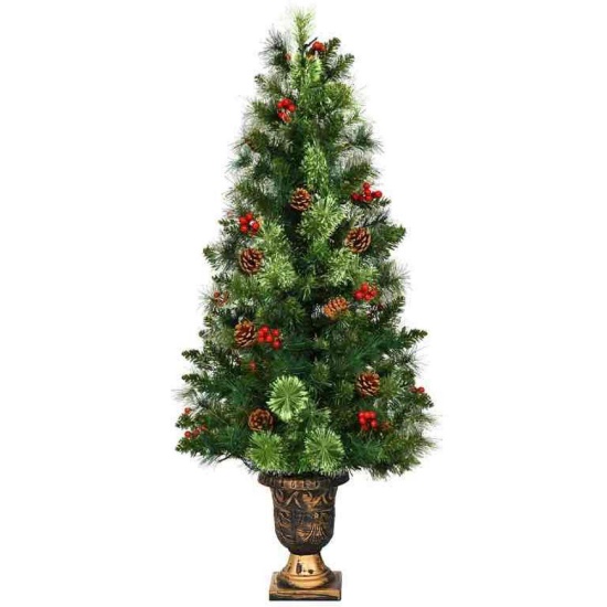 Costway 5ft Pre-Lit Christmas Entrance Tree