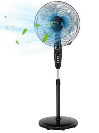 Costway 16 Inches Adjustable Height Fan