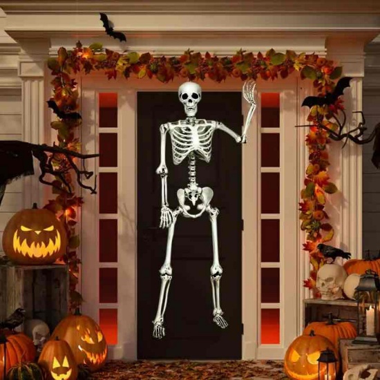 Costway 5.4ft Halloween Skeleton Life Size