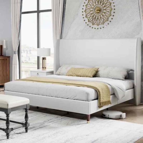 Belo Upholstered Platform Bed King Size