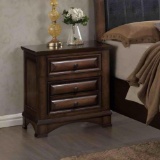 Roundhill Furniture Broval Wood 2 Drawers Night Stand, Espresso