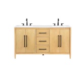 Felicity 60'' Double Bathroom Vanity with Quartz Top