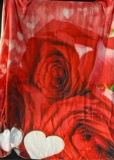 Rose Flower Themed Blanket