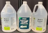 1 Distilled White Vinegar and 2 Modevia Sanitizer