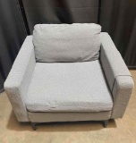 Costway Modern Linen Fabric Accent Armchair Single Sofa