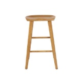 Anzie Solid Wood Counter Stool