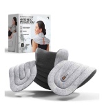 Sharper Image - Heated Neck and Shoulder Aromatherapy Wrap, Lavender Scented Hot/Cold - Gray