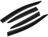 4pcs Front+Rear JDM Smoke Sun/Rain Guard Outside Mount Exterior Window Visors for Honda Civic 12-15