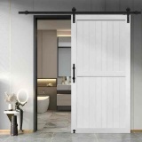 MDF Barn Door with Sliding Door Hardware Kit,Covered with Water