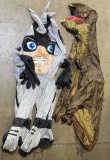 Las Vegas Raiders Inflatable Mascot and Inflatable T-Rex Costume